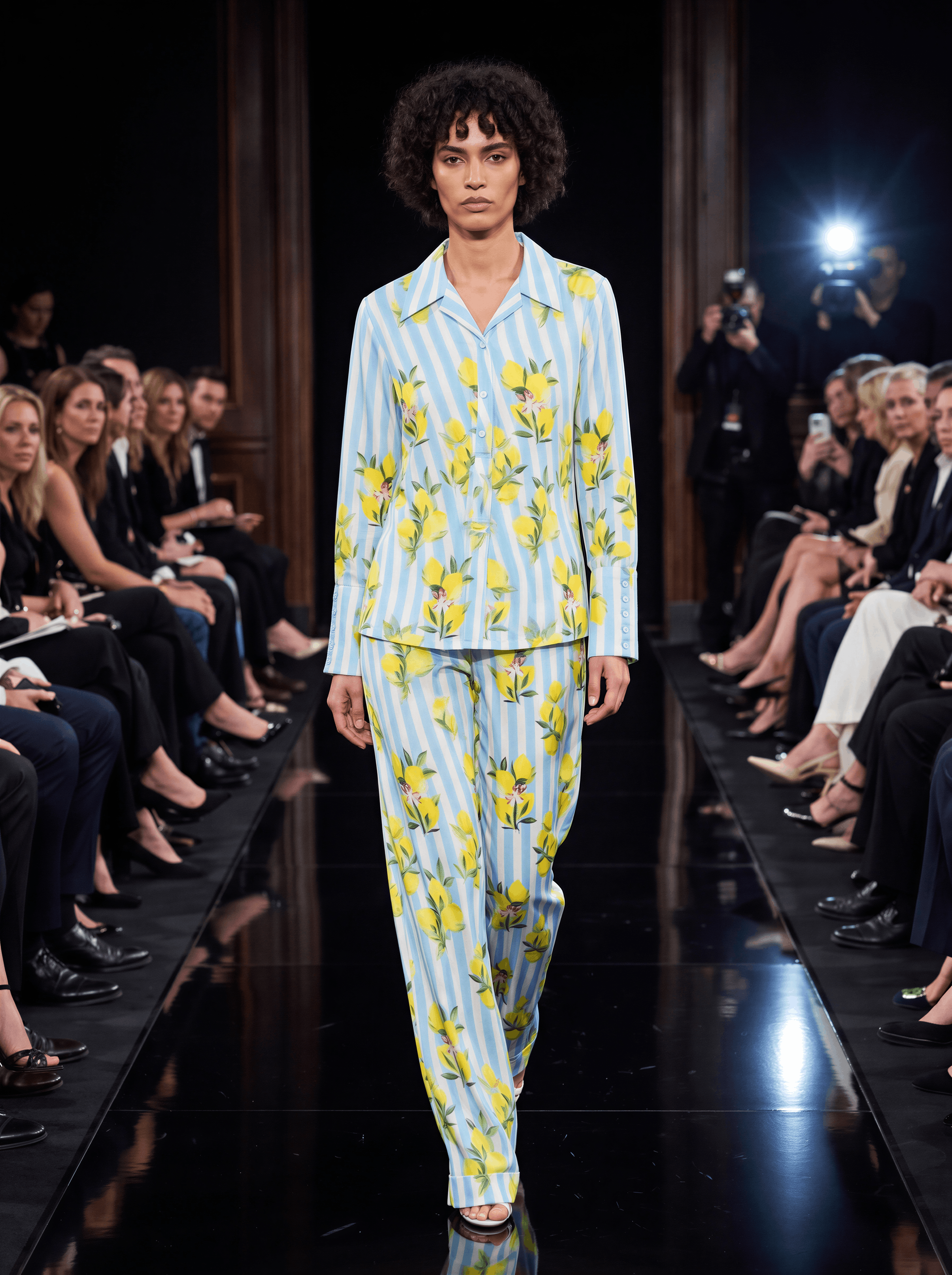 Amalfi Stripe on the runway